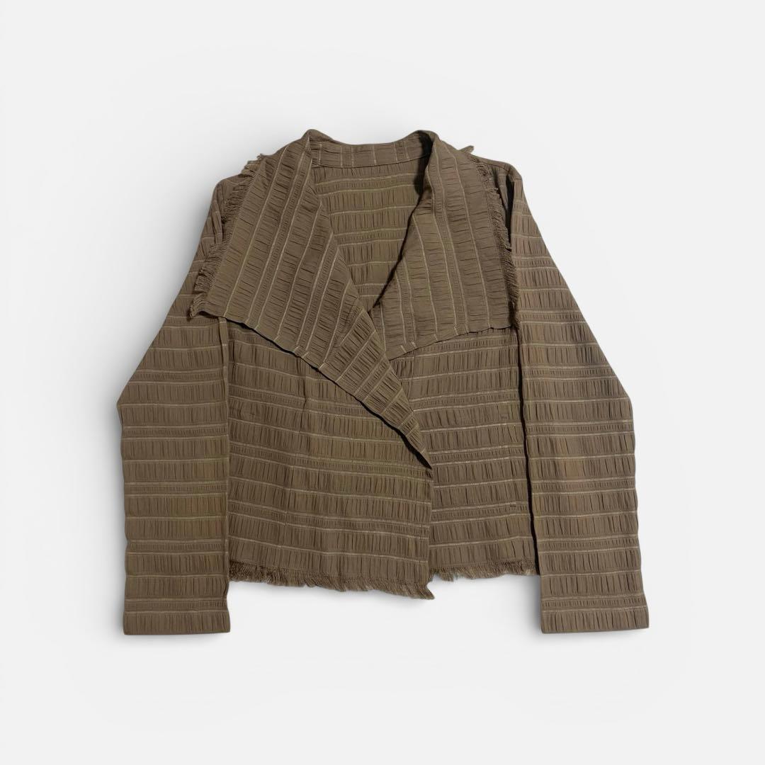 ISSEY MIYAKE Haat 変形　ショートジャケット ブラウン系