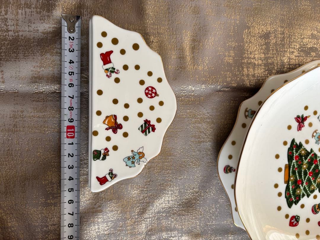 （タイムセール）クリスマスツリー デザイン 食器セット 13点