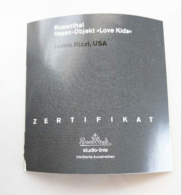 て*く様 ジェ―ムスリジィ 花瓶 オブジェ 陶器≫ Love Kids≪ 88/