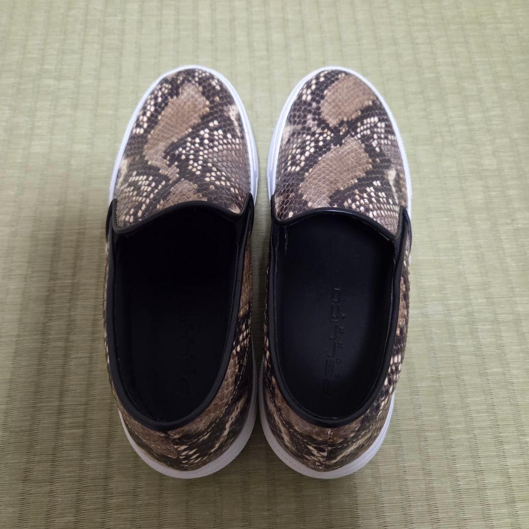 【未使用に近い】ペリーコサニー スリッポン パイソン サイズ35 22.5cm