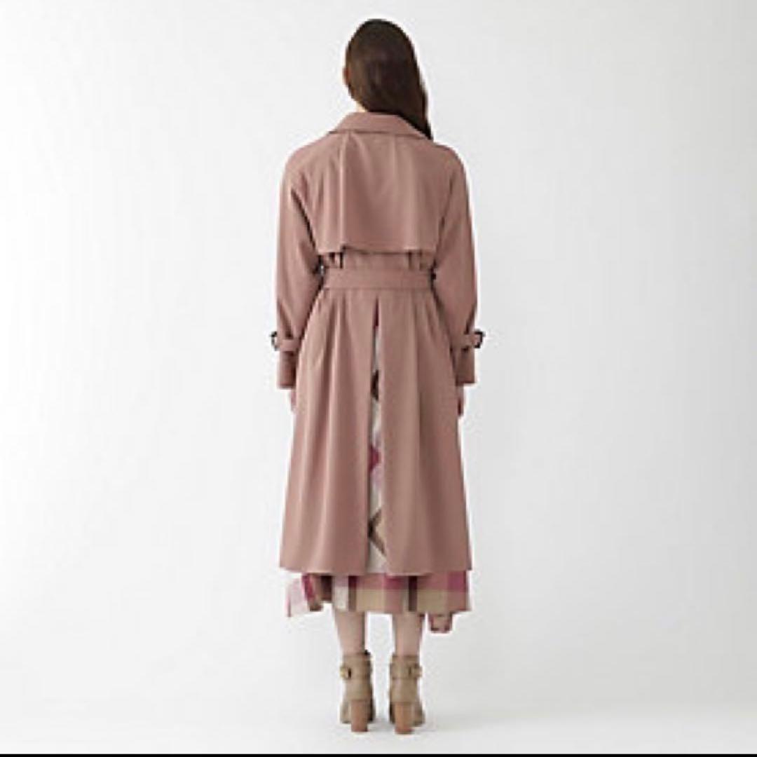 38 ブルーレーベルクレストブリッジ　トレンチコート ダスティピンク　ロング丈