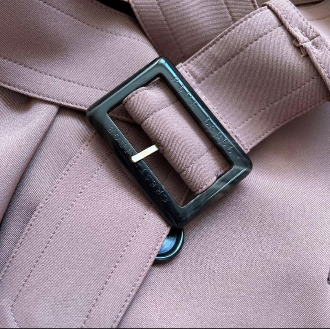 38 ブルーレーベルクレストブリッジ　トレンチコート ダスティピンク　ロング丈