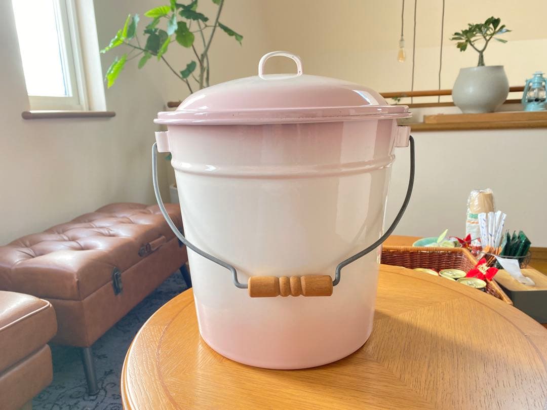 イマン　スカーレットローズ　ホーローバケツ