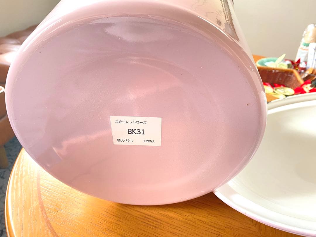 イマン　スカーレットローズ　ホーローバケツ