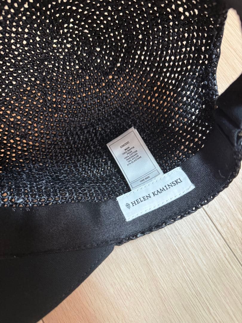 ヘレンカミンスキー　キャップ　ラフィア