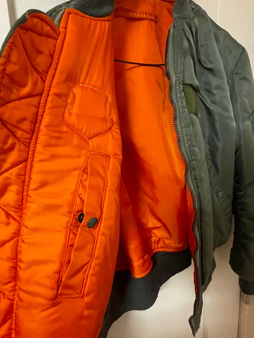 ヴィンテージ60s MA-1フライトジャケット　カーキ