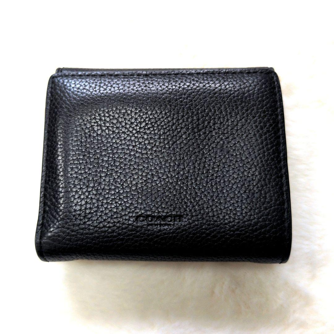 【美品】コーチ タビー スモールウォレット 折り財布 黒