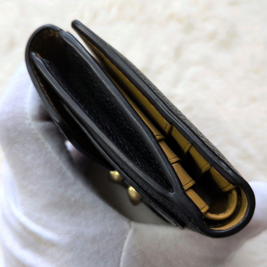 【美品】コーチ タビー スモールウォレット 折り財布 黒