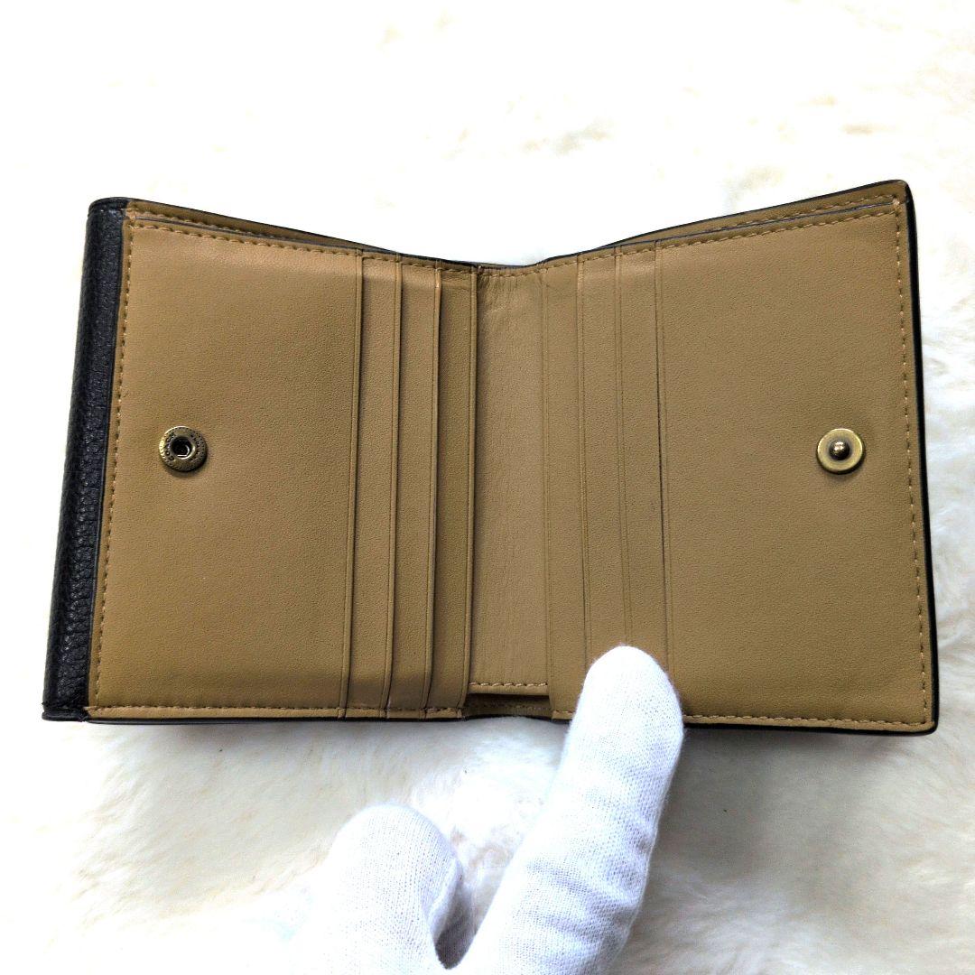 【美品】コーチ タビー スモールウォレット 折り財布 黒