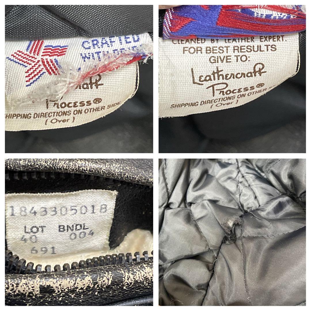 【 雰囲気最高】 ショット レザージャケット シングルライダース 黒