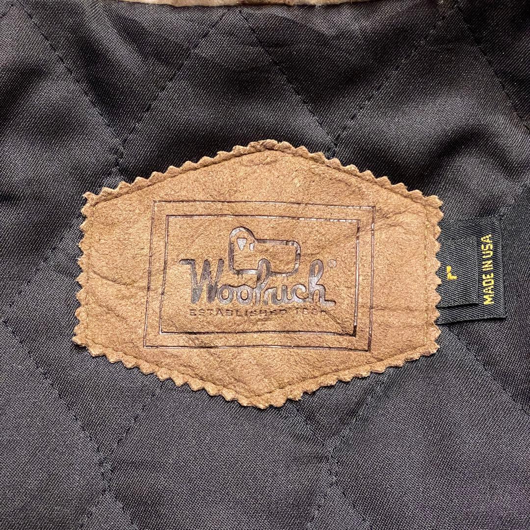 【L】80s USA製 ウールリッチ ネイティブ パターン ウール コート