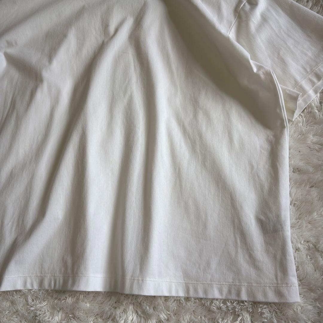 美品　yori ホワイト 襟 カットソー ドロップショルダー