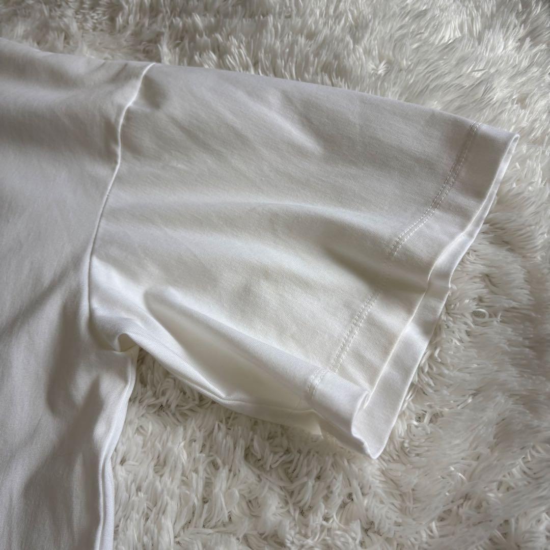 美品　yori ホワイト 襟 カットソー ドロップショルダー