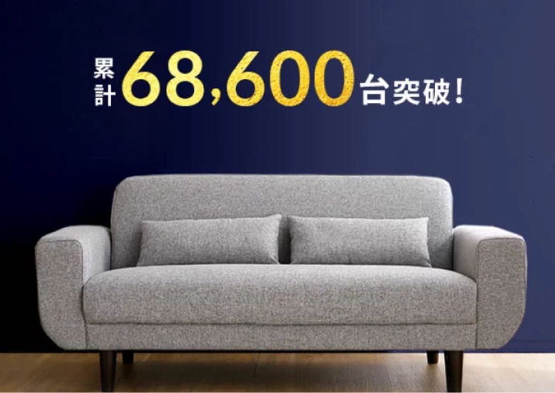 【期間限定25%オフ】LOWYA ソファ2.5人掛け