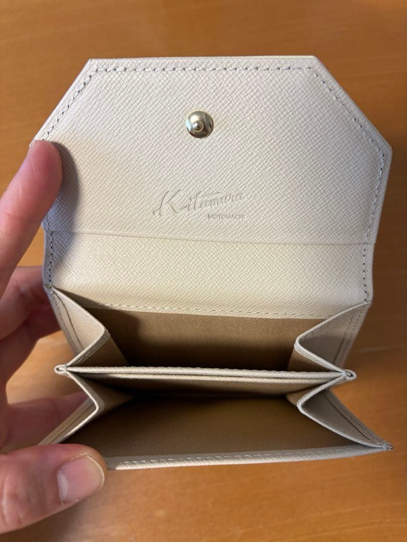 Kitamura 二つ折り財布　ベージュ　イエロー　キタムラ