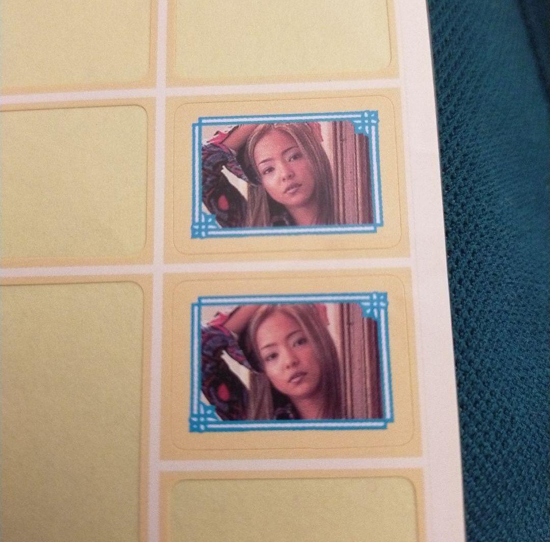 レトロ　安室奈美恵さん　ミニシール　2枚