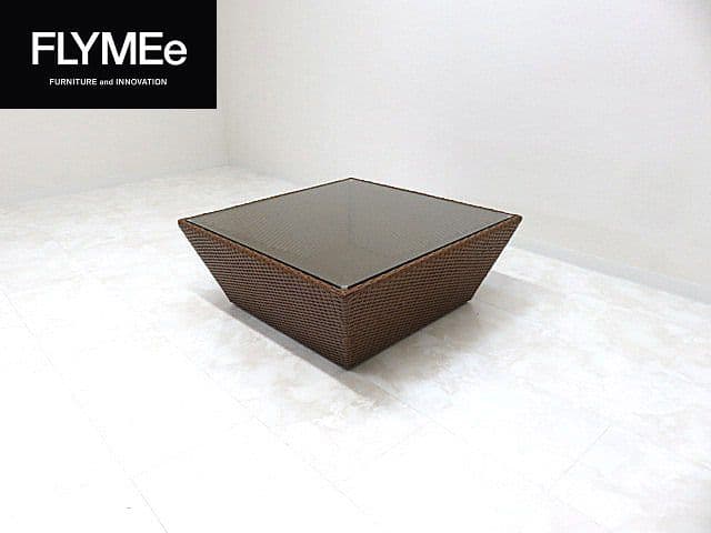 展示品 FLYMEe Japan Style 水牛革編みセンターテーブル