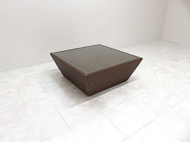 展示品 FLYMEe Japan Style 水牛革編みセンターテーブル