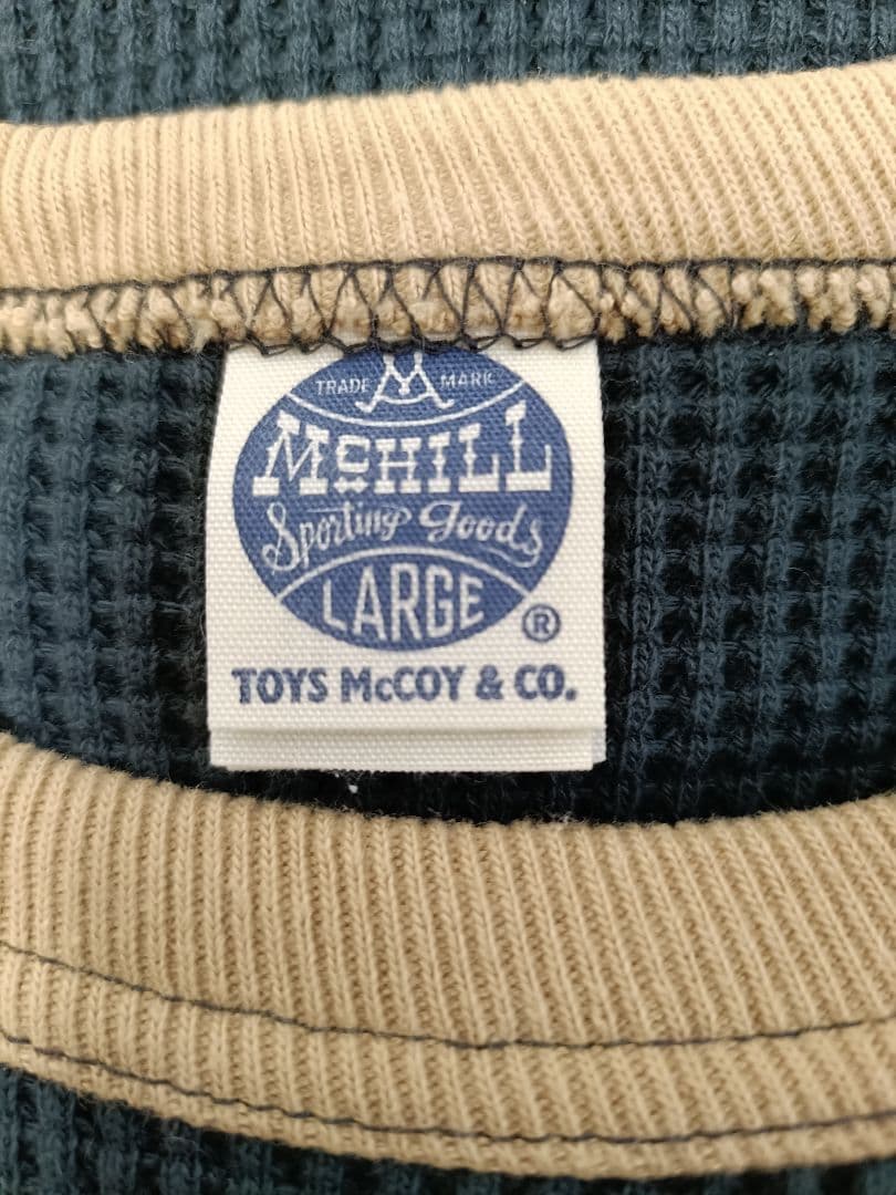 トイズマッコイ TOYS McCOY＆CO. ビッグワッフル ロンT Lトップス