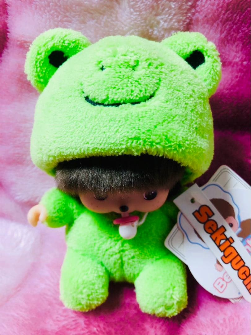 希少❣️モンチッチ ❤️ふんわりアニマル　ベビチッチ(かえるくん)❤️新品、タグ付き❤️