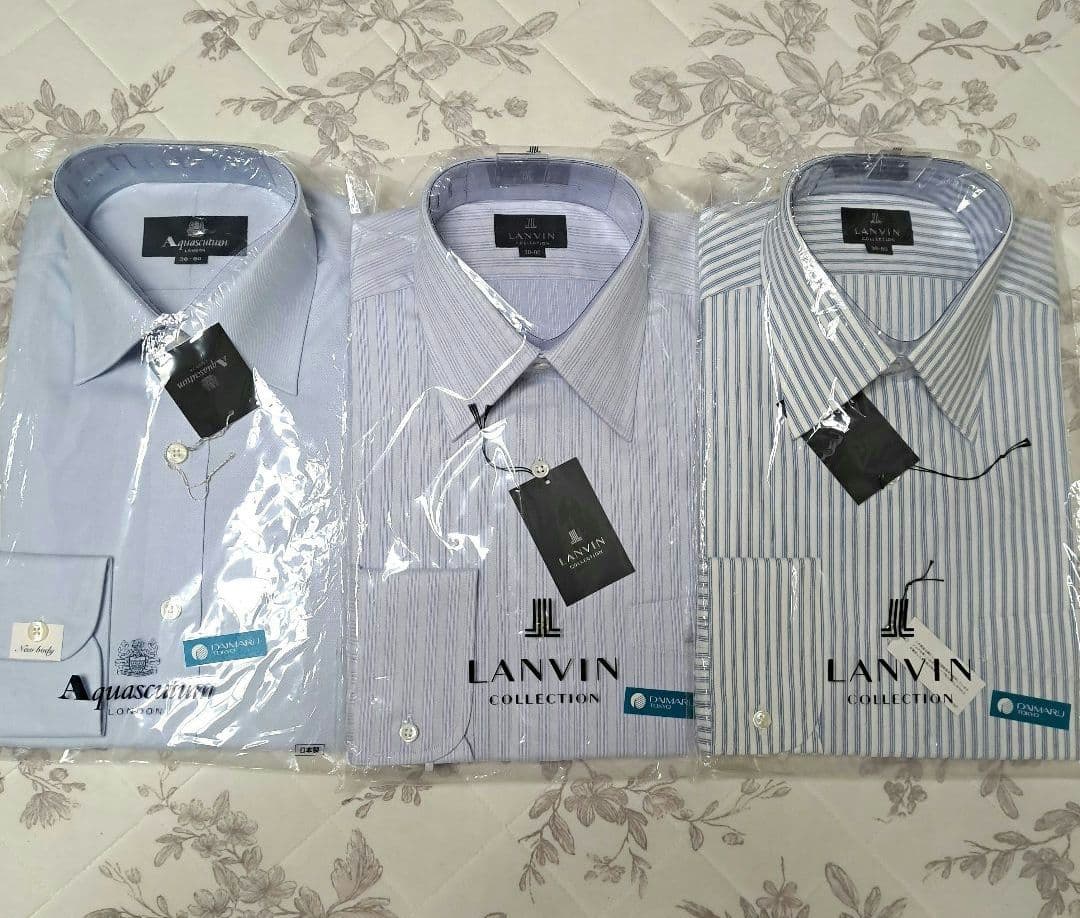 LANVIN Aquascutum 長袖シャツ 3枚セット