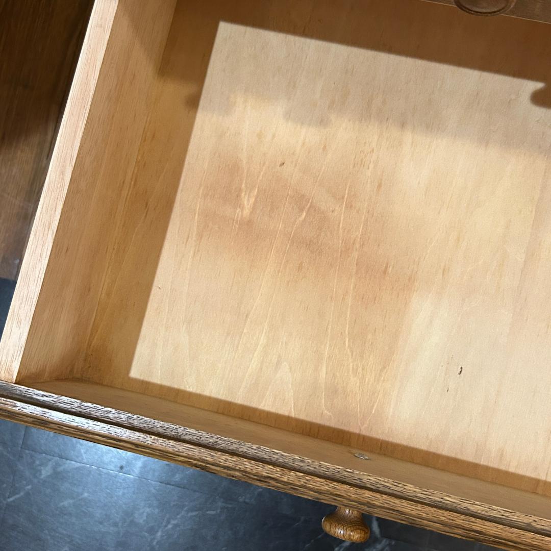 ♥ライティングビューロー　上棚付き　民芸家具　オーク