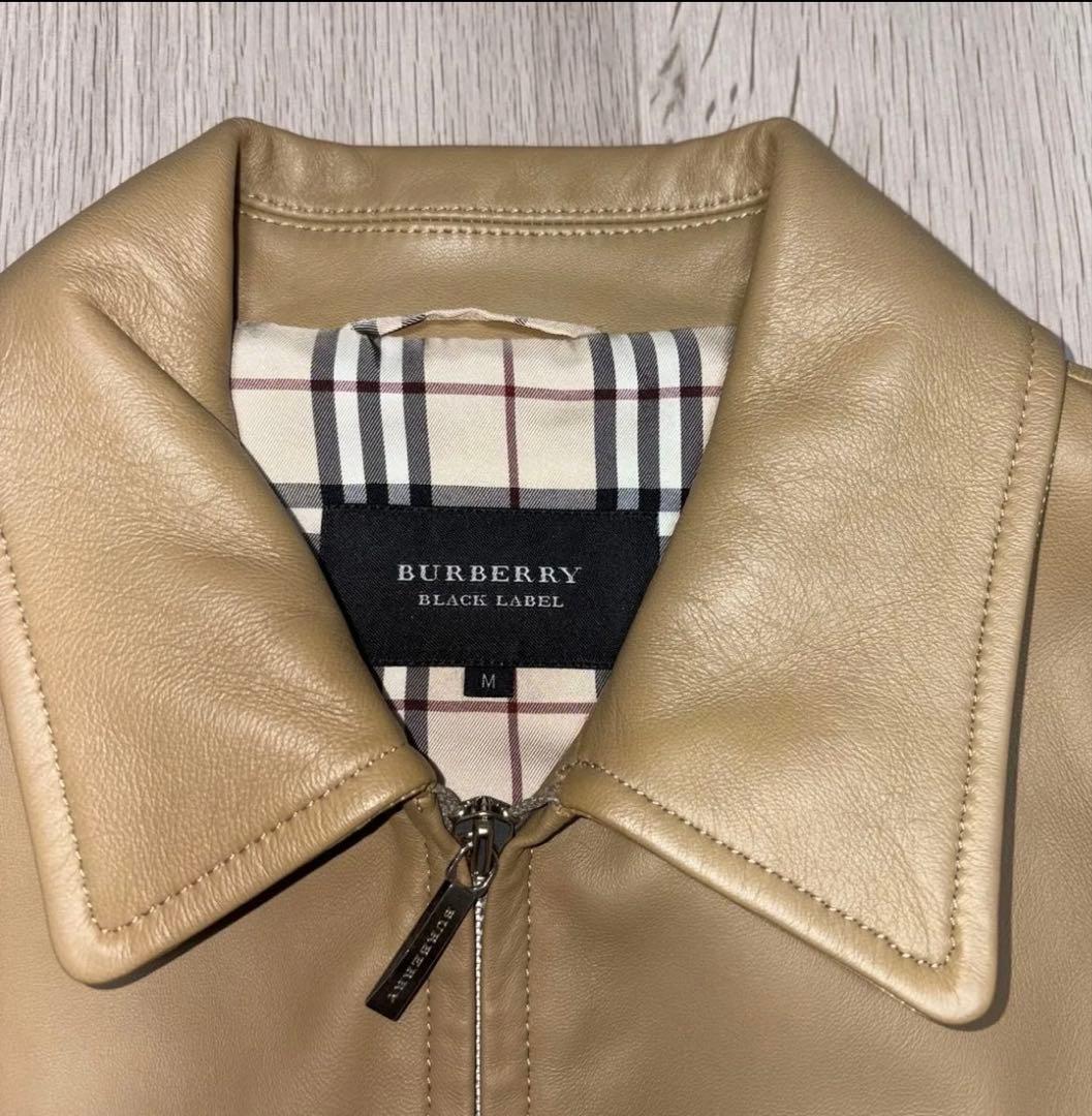 値下げ！Burberry ベージュ レザージャケット