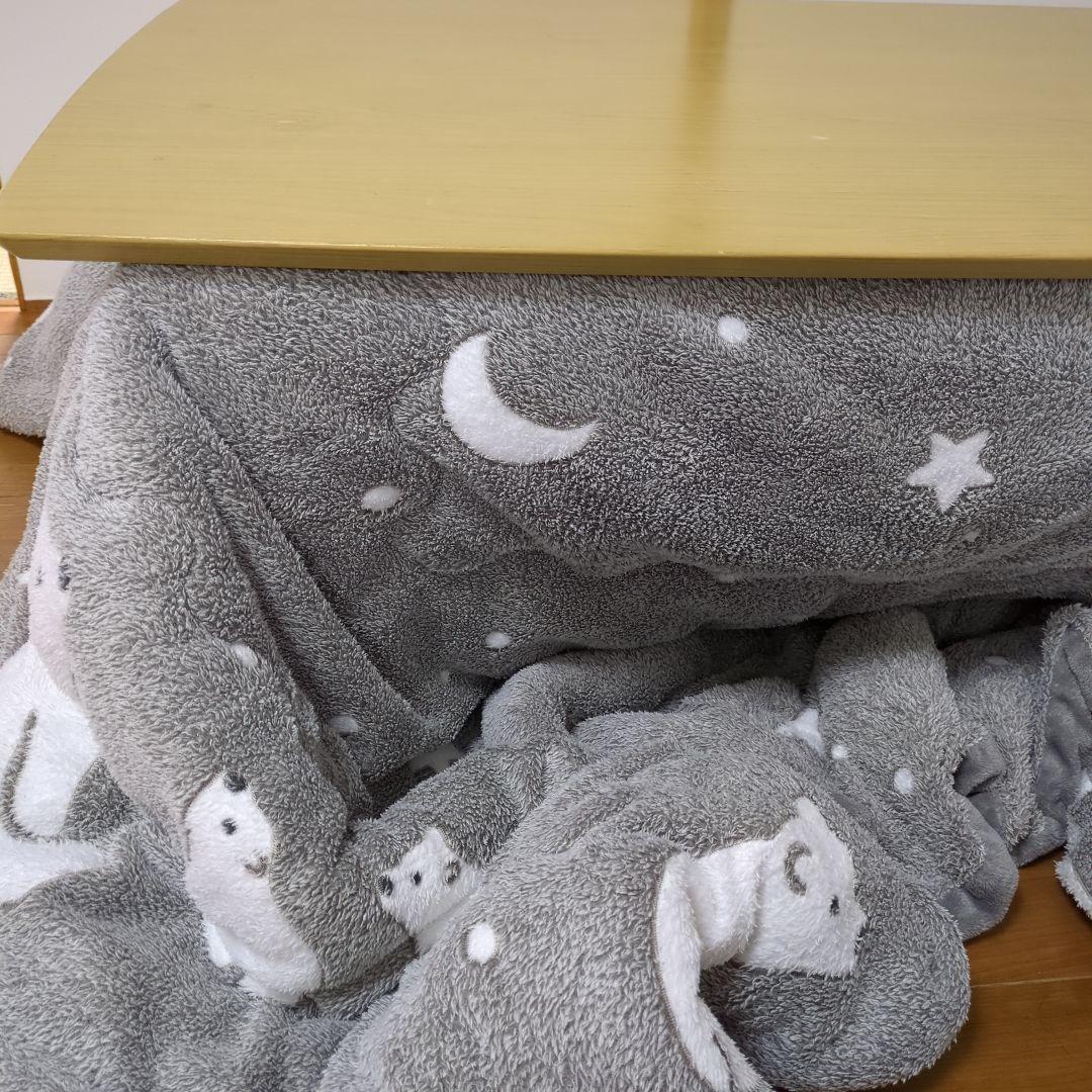 木目調長方形こたつとこたつ布団セット　ニトリ