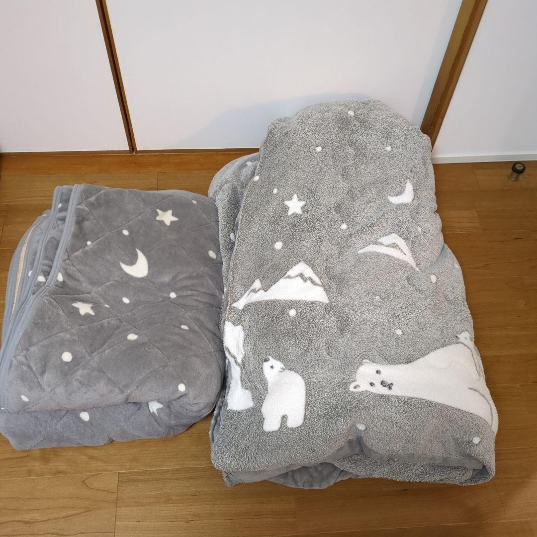 木目調長方形こたつとこたつ布団セット　ニトリ