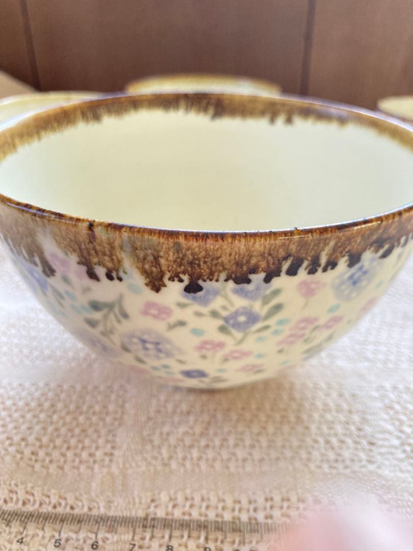 山野辺彩　購入専用です。花柄ボウル 約15センチ