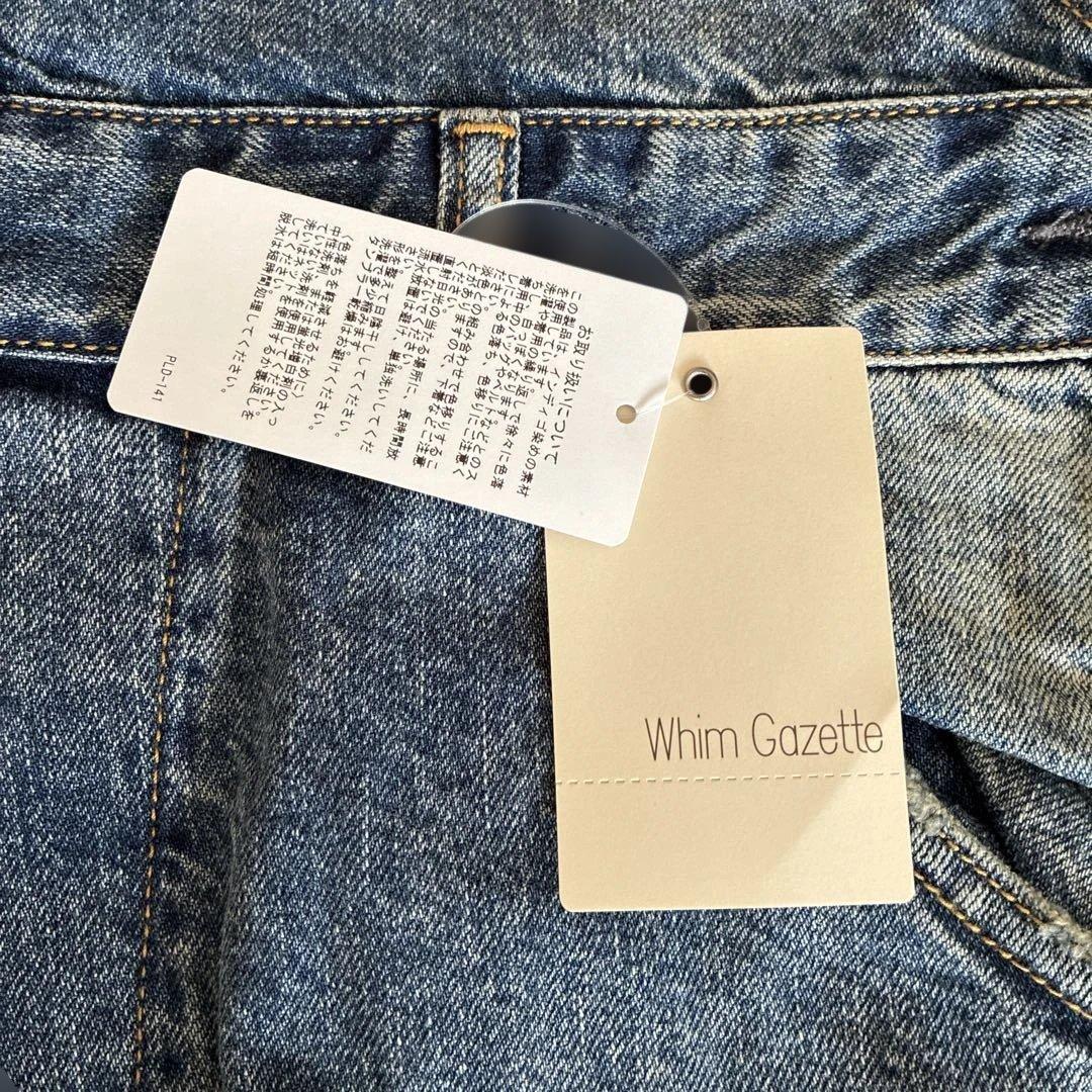 Whim Gazette 胸当て付インディゴオーバーオール サイズF