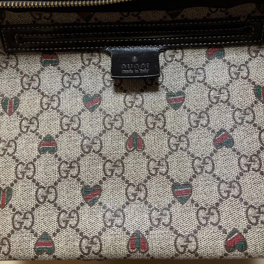GUCCI グッチ　ハート柄　ミニボストンバッグ