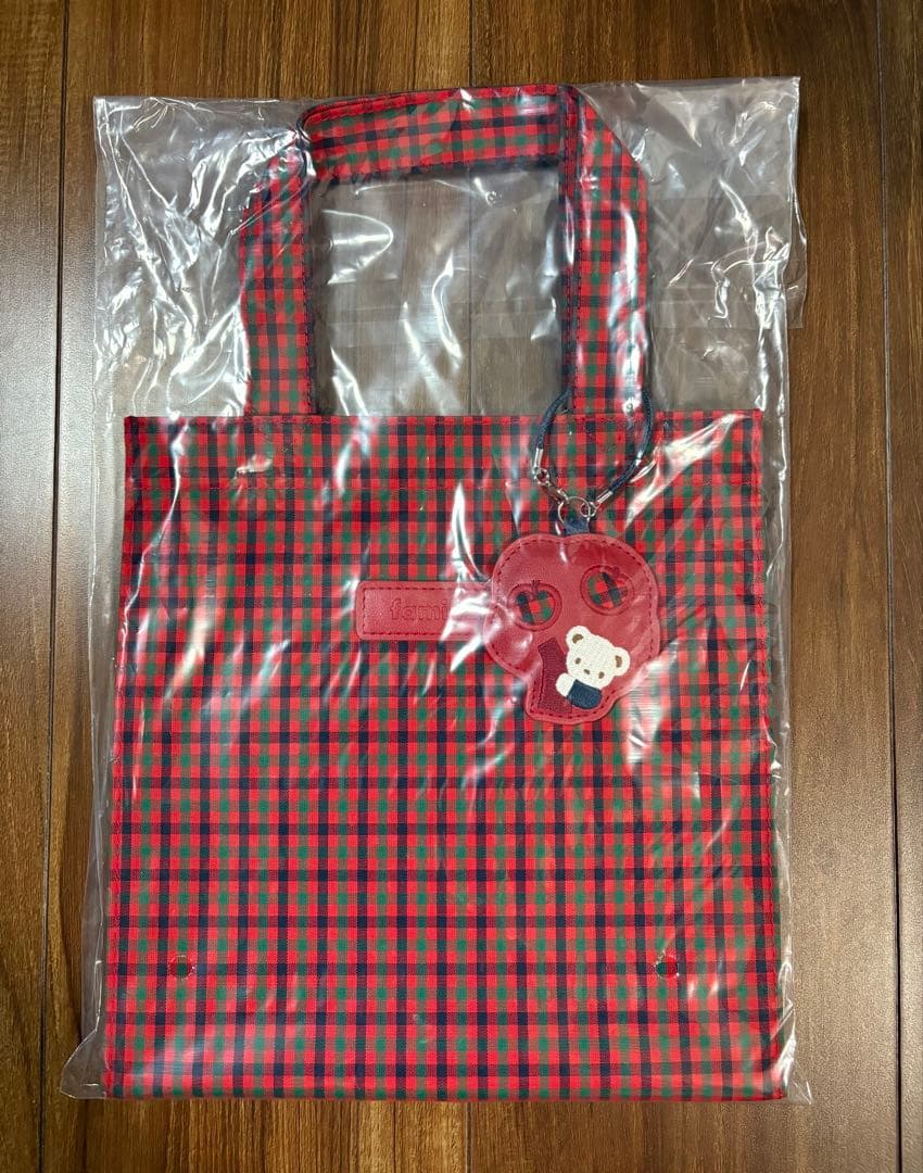 ♡新品未使用♡《ファミリア》トートバッグ(小)赤系ファミリアチェック