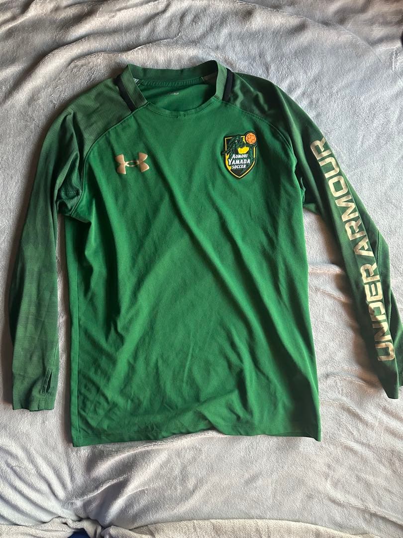 Under Armour 緑色 長袖　パンツセット　青森山田　L