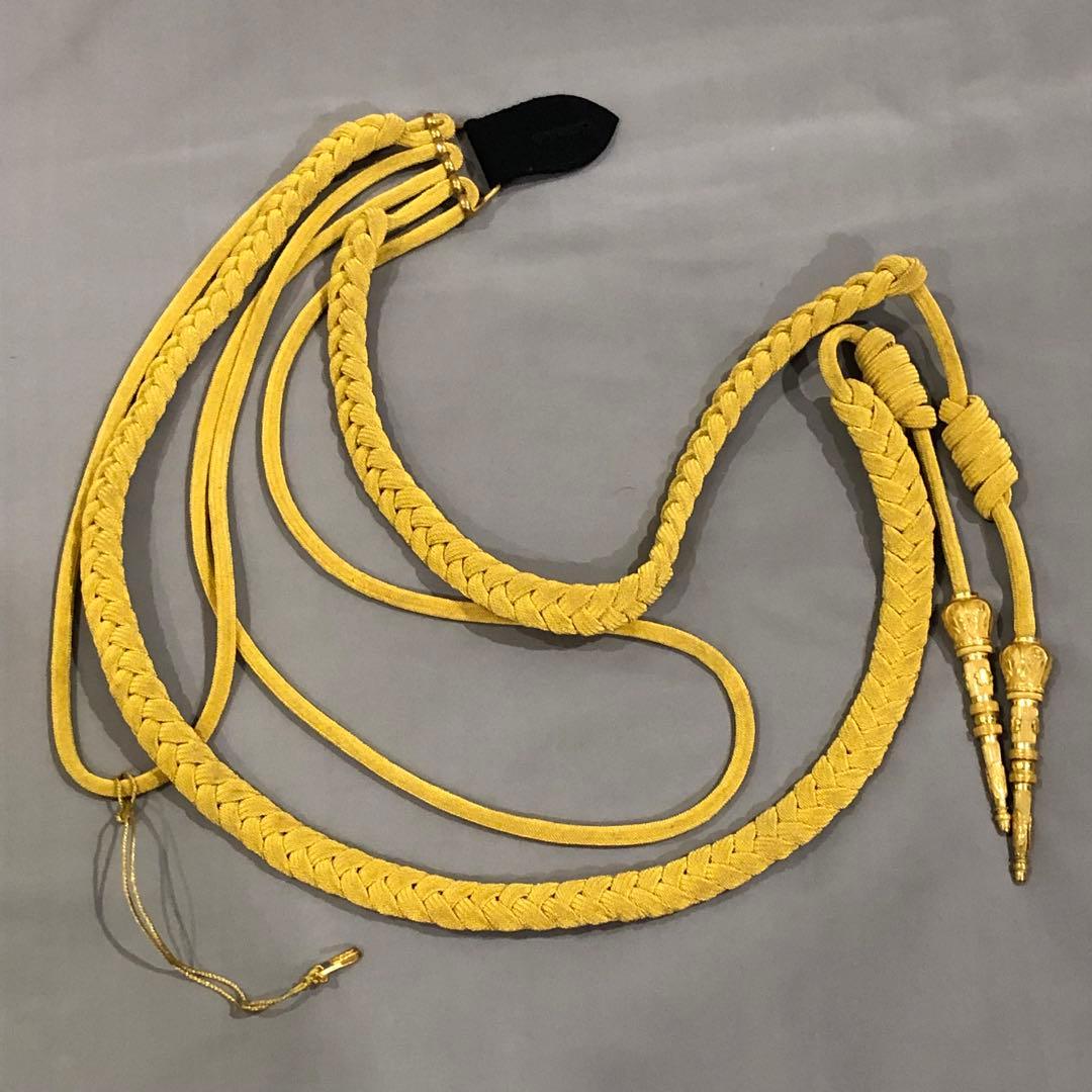 【送料無料・レア】 日本軍 陸軍 参謀飾緒 中将閣下御遺品 将官 箱付 天保銭組