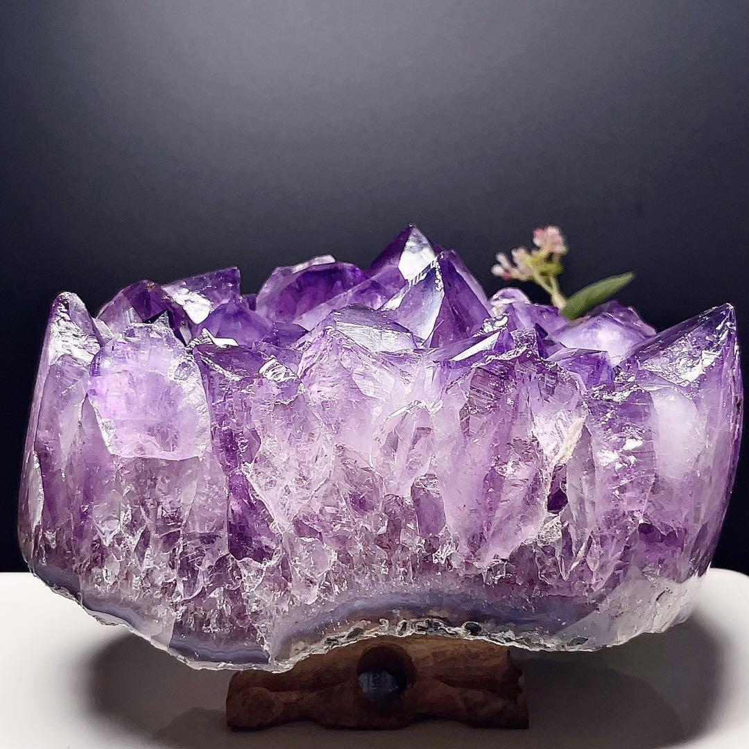 アメジスト　クラスター　原石　紫水晶　天然石　鉱物標本　【超美品】　激レア