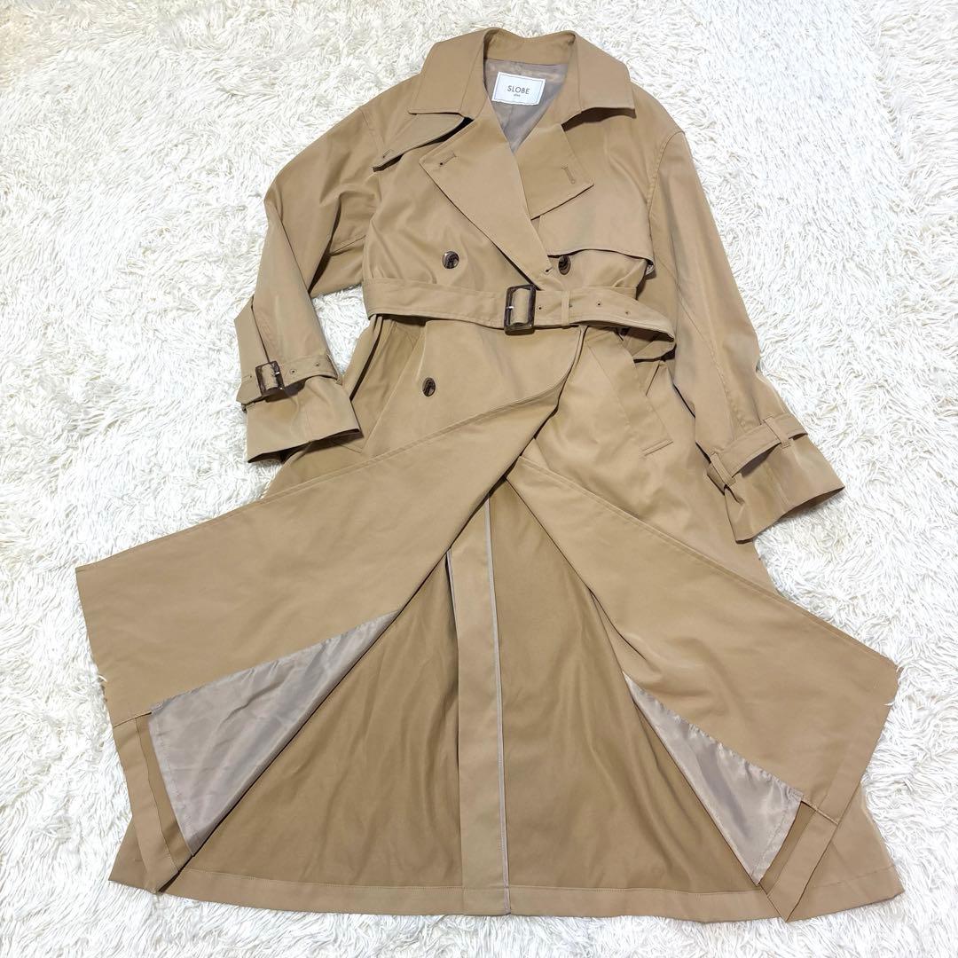 2024ss SLOBE IENA コットンライクウォッシャブルトレンチコー ト