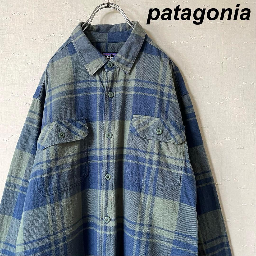 古着 パタゴニア ネルシャツ チェック シャツ