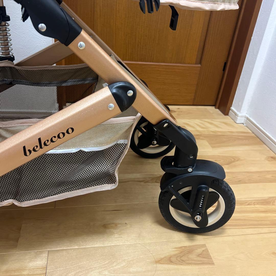 【美品】belecoo ベビーカー　ベージュ