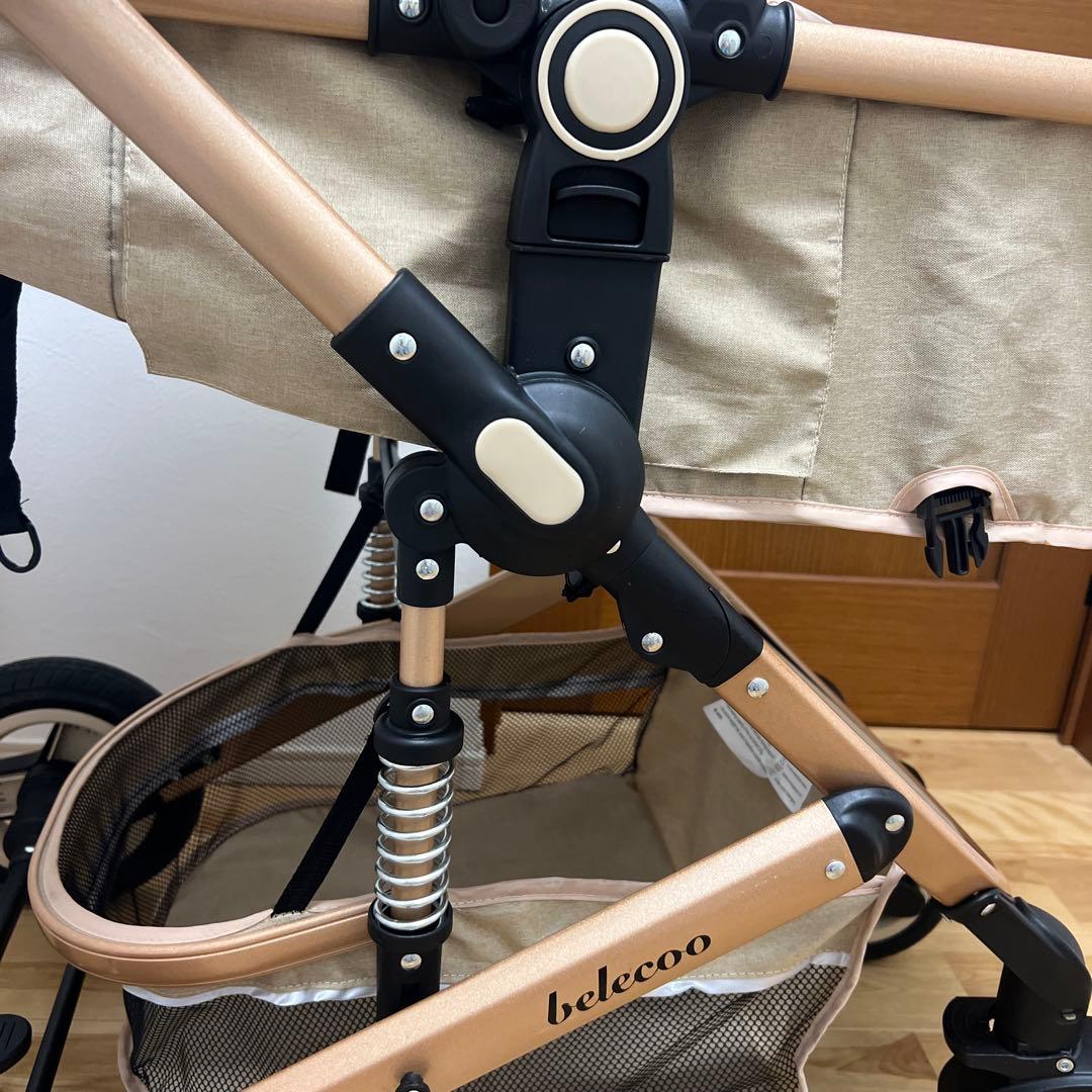 【美品】belecoo ベビーカー　ベージュ