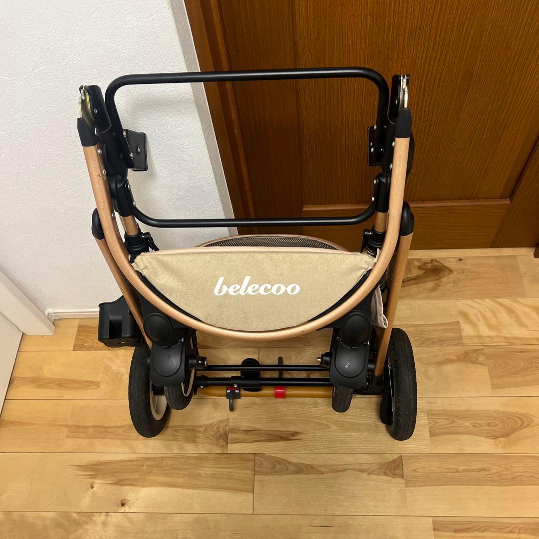 【美品】belecoo ベビーカー　ベージュ
