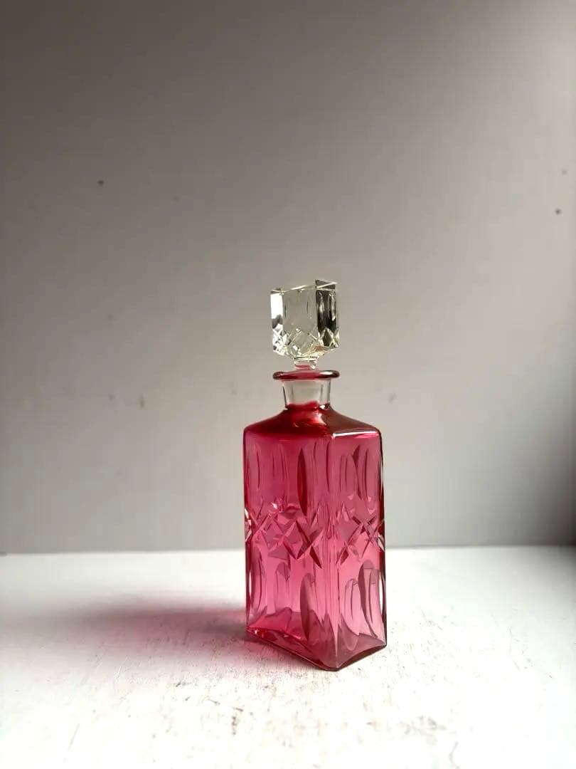 603 フランスアンティーク カットが美しいデキャンタ カラフ パリ 美品