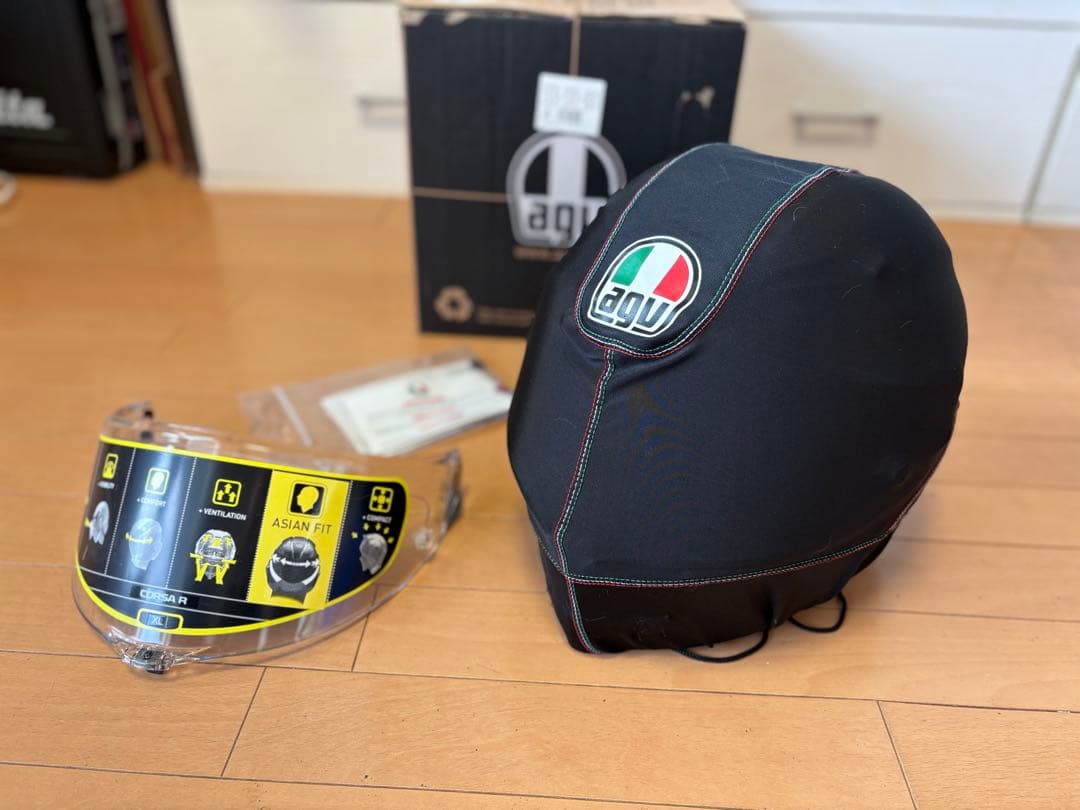 AGV コルサR シモンチェリ　アジアンフィットXL中古品　CORSA R