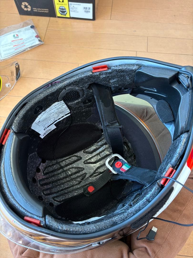 AGV コルサR シモンチェリ　アジアンフィットXL中古品　CORSA R