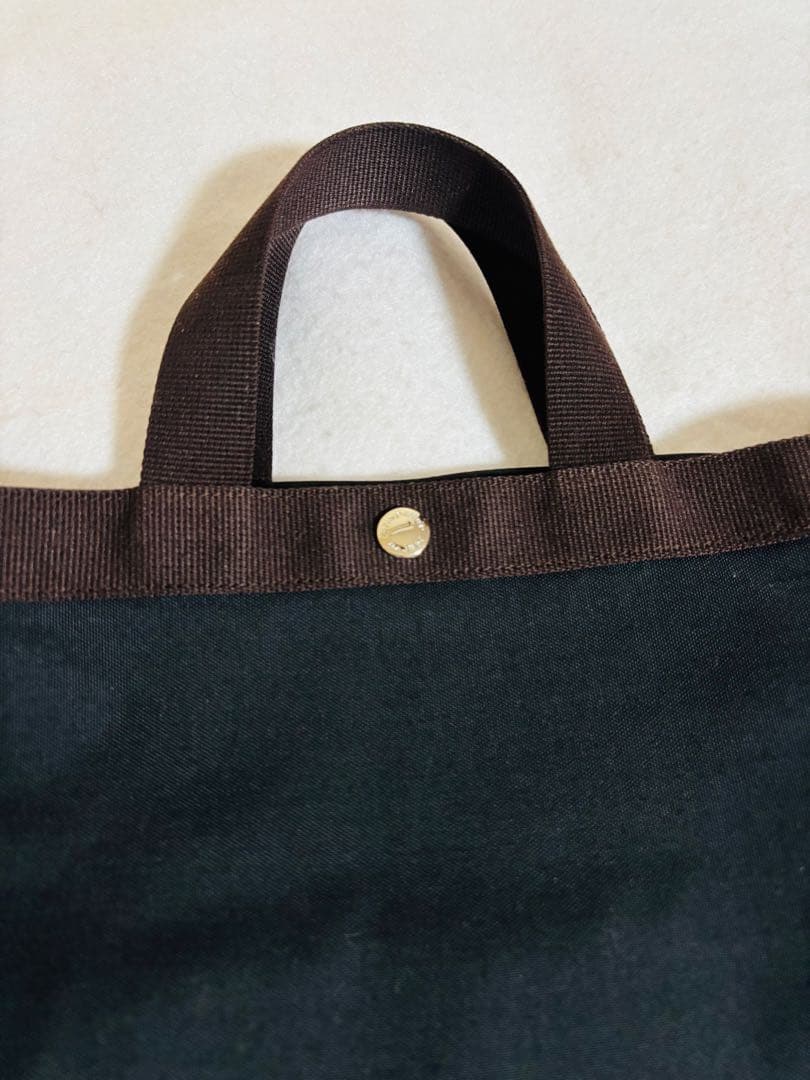 【極美品】エルベシャプリエ　ノワール　モカ　黒　茶　707 バッグ