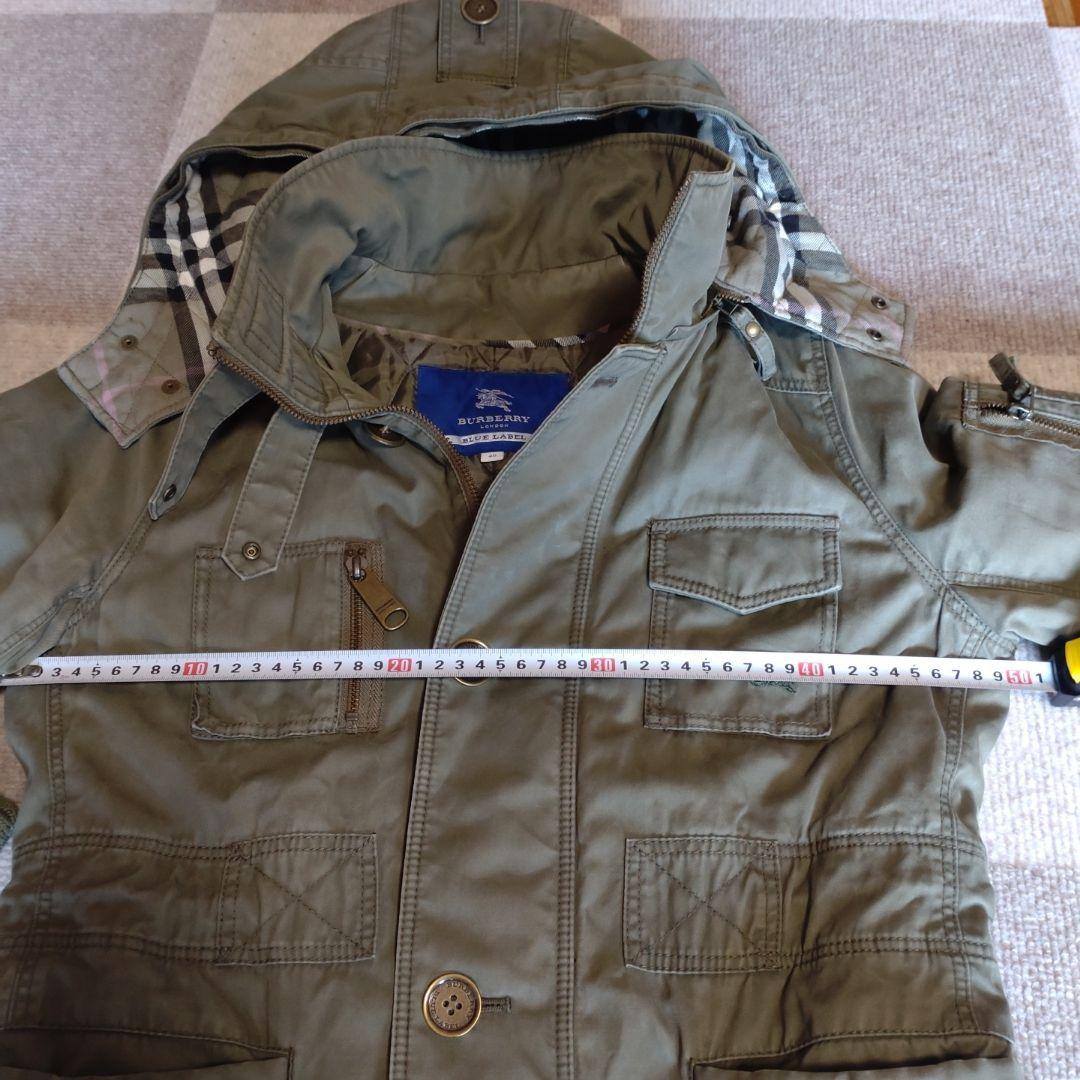 Burberry 　ブルレ　フード付きミリタリージャケット カーキ