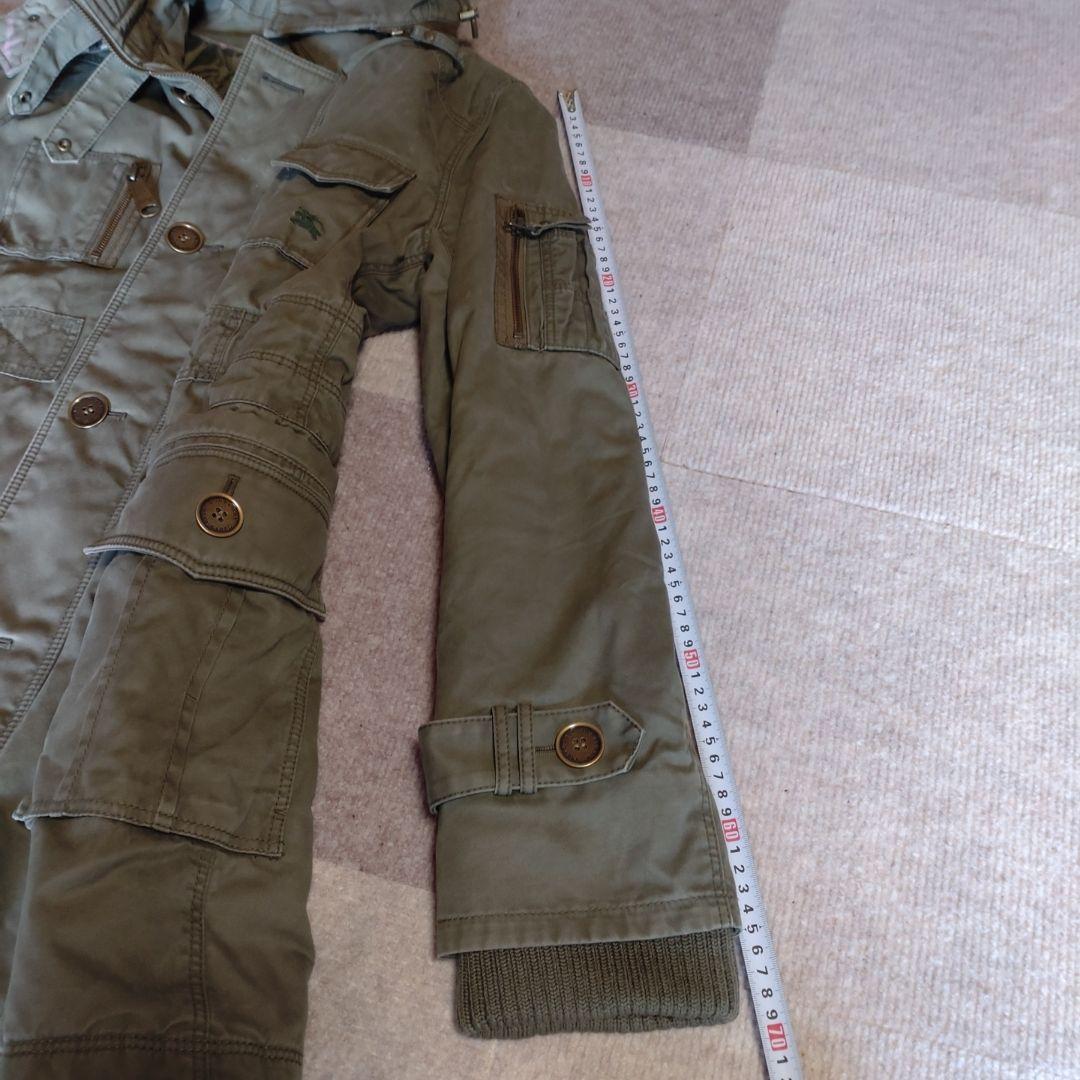Burberry 　ブルレ　フード付きミリタリージャケット カーキ