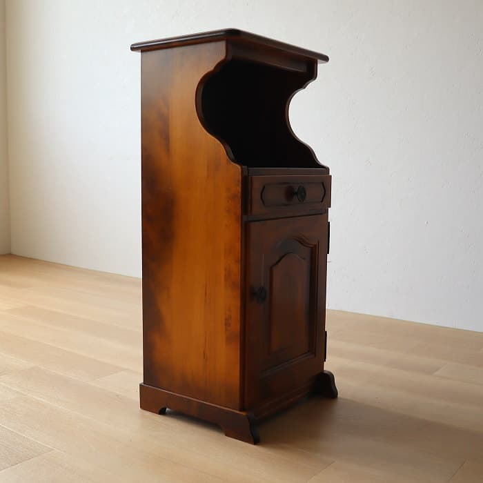 カリモク 電話台 花台 コロニアル レトロ ヴィンテージ ラック