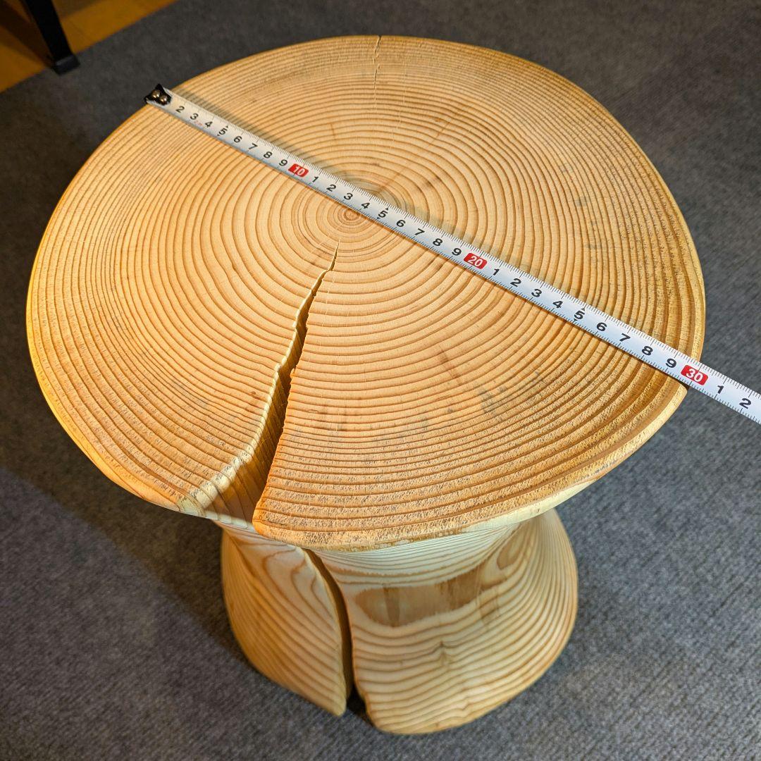 モミ　天然木　丸太　椅子　スツール　高さ約40㎝