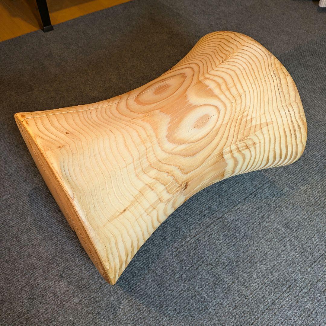 モミ　天然木　丸太　椅子　スツール　高さ約40㎝